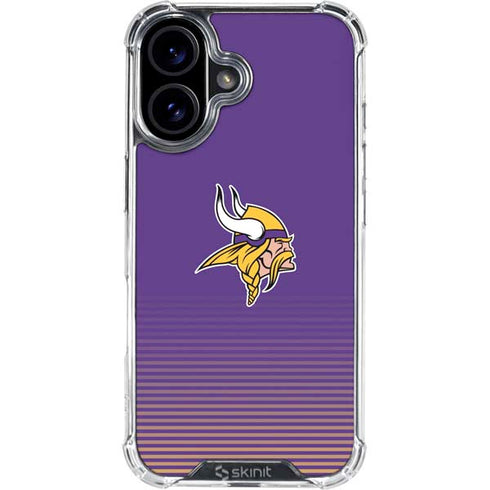 NFL Minnesota Vikings Breakaway iPhone 16 Clear Case