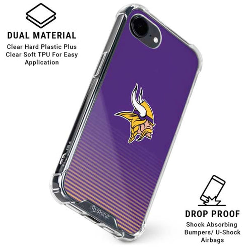 NFL Minnesota Vikings Breakaway iPhone 16e Clear Case