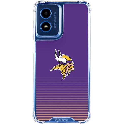 NFL Minnesota Vikings Breakaway Moto G 5G (2024) Clear Case