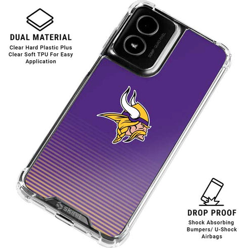 NFL Minnesota Vikings Breakaway Moto G Power 5G (2024) Clear Case