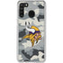 NFL Minnesota Vikings Camo Galaxy A21 Clear Case