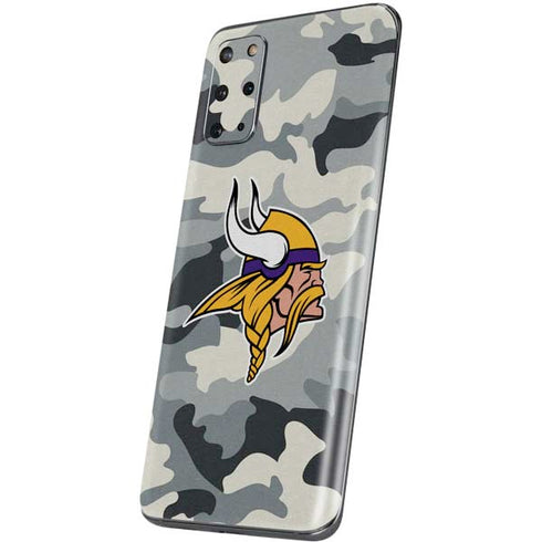 NFL Minnesota Vikings Camo Galaxy S20 Plus Skin
