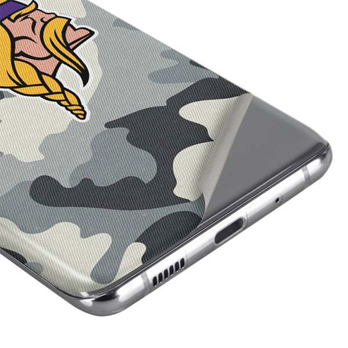 NFL Minnesota Vikings Camo Galaxy S20 Plus Skin