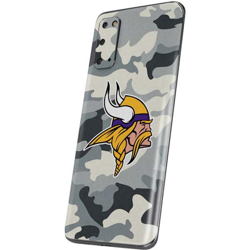 NFL Minnesota Vikings Camo Galaxy S20 Skin