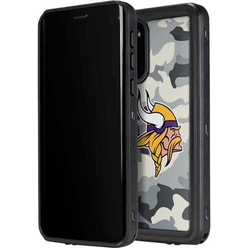 NFL Minnesota Vikings Camo Galaxy S20 Waterproof Case