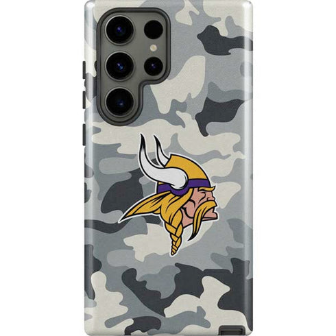 NFL Minnesota Vikings Camo Galaxy S23 Ultra Pro Case