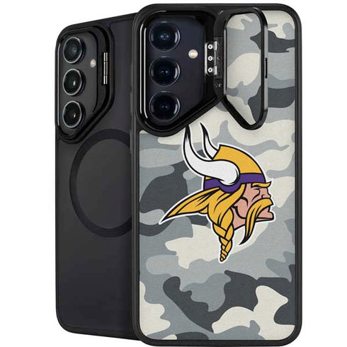 NFL Minnesota Vikings Camo Galaxy S24 FE Kickstand Case