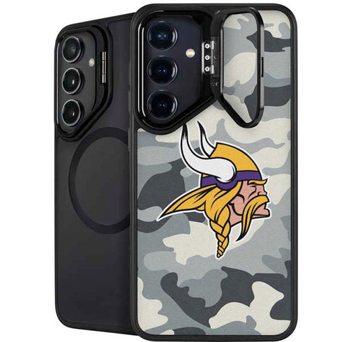NFL Minnesota Vikings Camo Galaxy S25 Kickstand Case