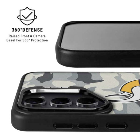 NFL Minnesota Vikings Camo Galaxy S25 Kickstand Case