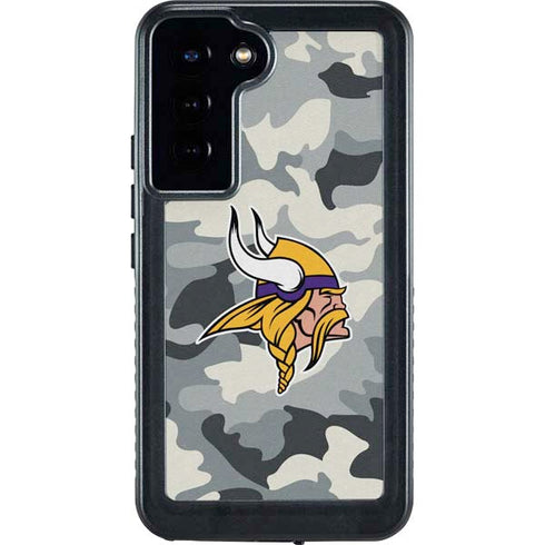 NFL Minnesota Vikings Camo Galaxy S24 Plus Waterproof Case