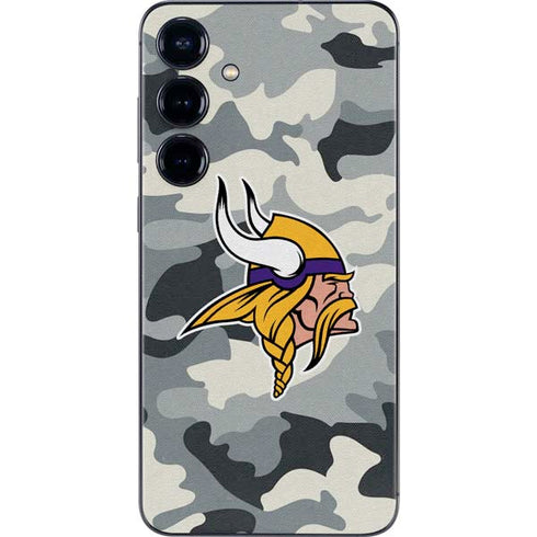 NFL Minnesota Vikings Camo Galaxy S25 Skin