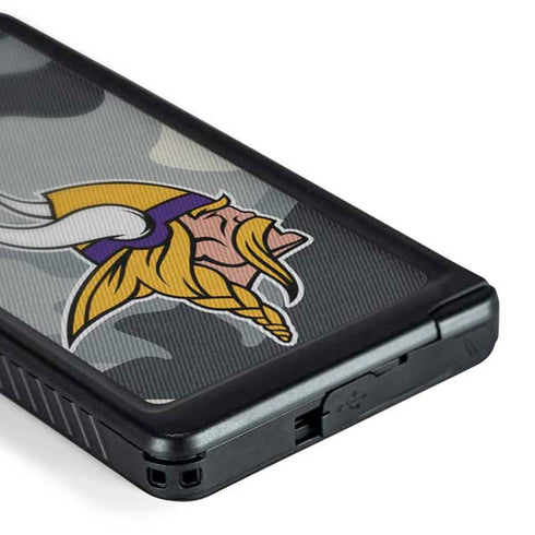 NFL Minnesota Vikings Camo Galaxy S24 Ultra Waterproof Case
