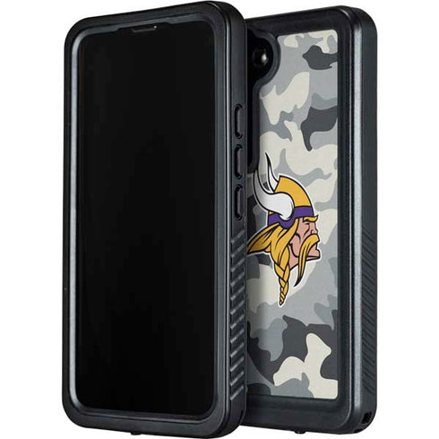 NFL Minnesota Vikings Camo Galaxy S24 Waterproof Case