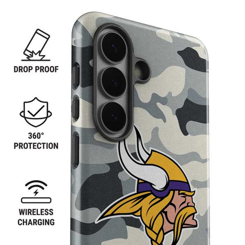 NFL Minnesota Vikings Camo Galaxy S26 Impact Case