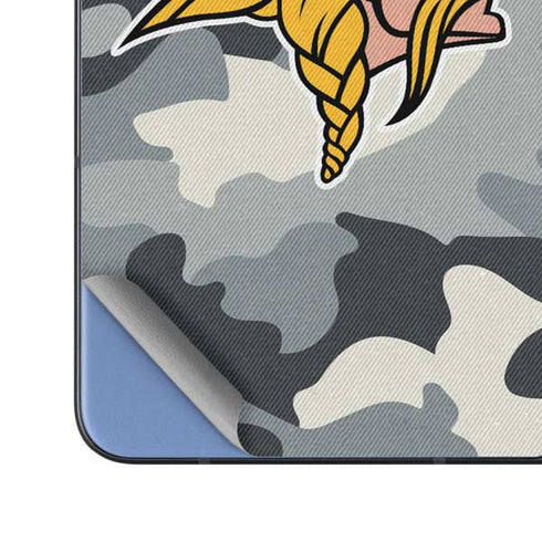 NFL Minnesota Vikings Camo Galaxy Z Fold5 5G Skin