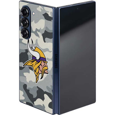 NFL Minnesota Vikings Camo Galaxy Z Fold6 Skin