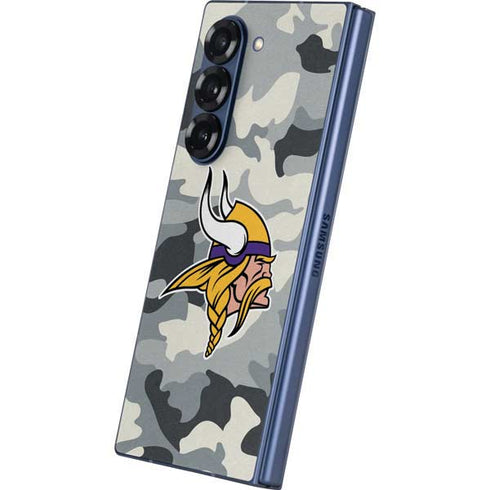 NFL Minnesota Vikings Camo Galaxy Z Fold6 Skin