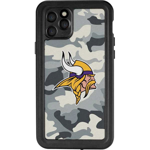 NFL Minnesota Vikings Camo iPhone 11 Pro Waterproof Case