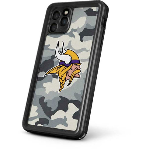 NFL Minnesota Vikings Camo iPhone 11 Pro Waterproof Case