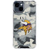 NFL Minnesota Vikings Camo iPhone 15 Clear Case