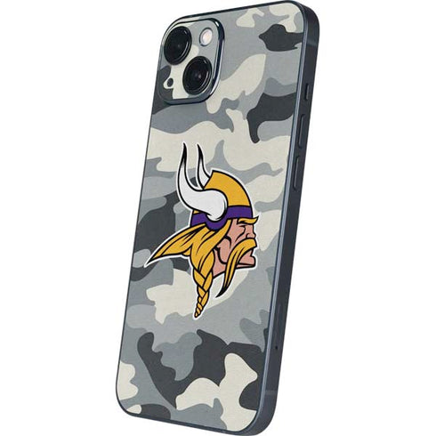 NFL Minnesota Vikings Camo iPhone 15 Skin
