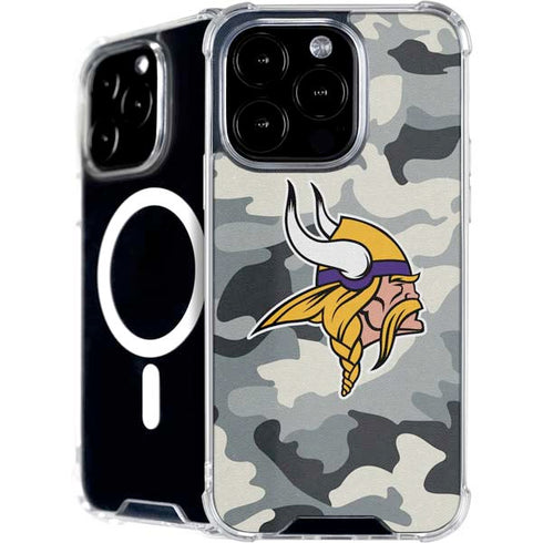 NFL Minnesota Vikings Camo iPhone 16 Pro MagSafe Case