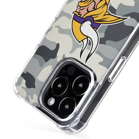 NFL Minnesota Vikings Camo iPhone 16 Pro MagSafe Case