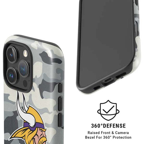 NFL Minnesota Vikings Camo iPhone 16 Pro Max Magsafe Impact Case