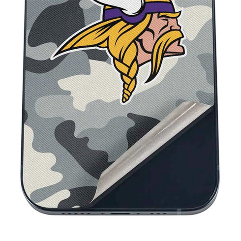 NFL Minnesota Vikings Camo iPhone 16 Skin