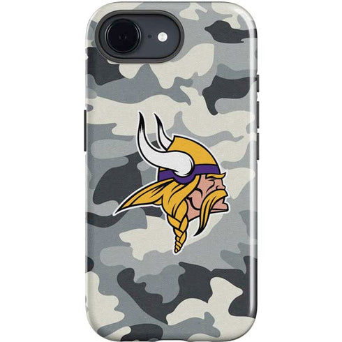 NFL Minnesota Vikings Camo iPhone 16e Impact Case