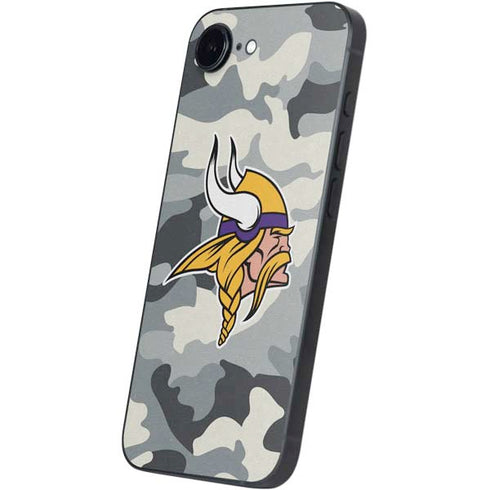 NFL Minnesota Vikings Camo iPhone 16e Skin
