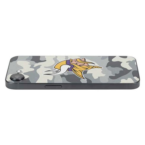 NFL Minnesota Vikings Camo iPhone 16e Skin