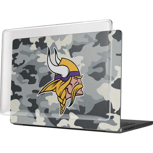 NFL Minnesota Vikings Camo MacBook Pro 14in (2021-24) Case plus Skin