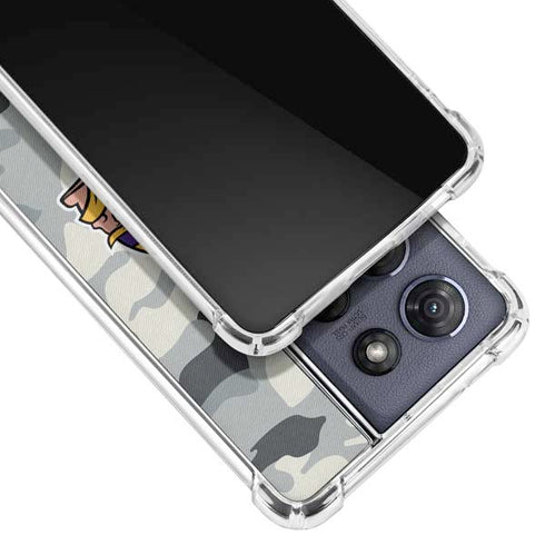 NFL Minnesota Vikings Camo Moto G 5G (2025) Clear Case