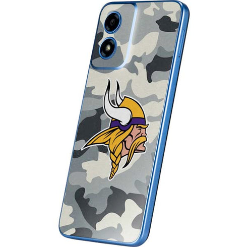 NFL Minnesota Vikings Camo Moto G Play 4G (2024) Skin