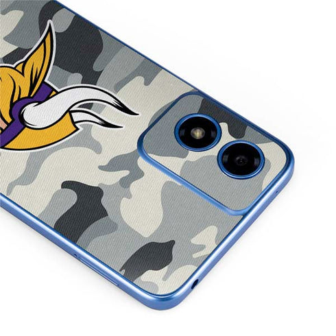 NFL Minnesota Vikings Camo Moto G Play 4G (2024) Skin
