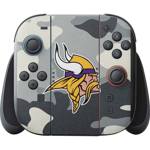 NFL Minnesota Vikings Camo Nintendo Switch 2 (2025) with Joy-Con Skin