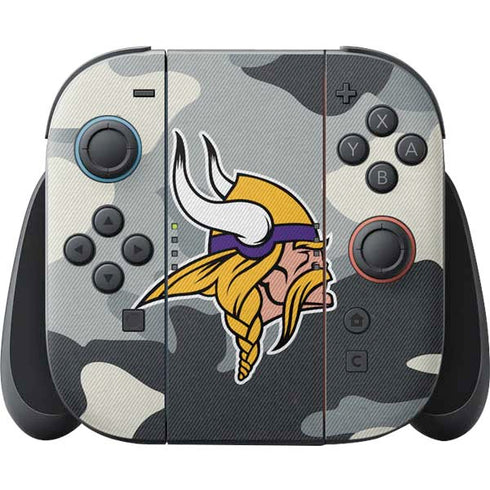 NFL Minnesota Vikings Camo Nintendo Switch 2 (2025) Joy-Con Controller Skin