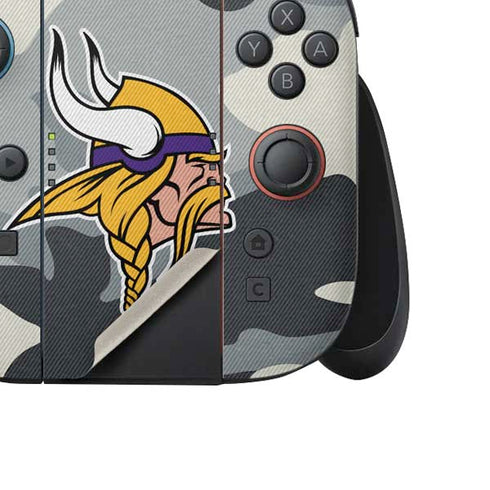 NFL Minnesota Vikings Camo Nintendo Switch 2 (2025) Joy-Con Controller Skin