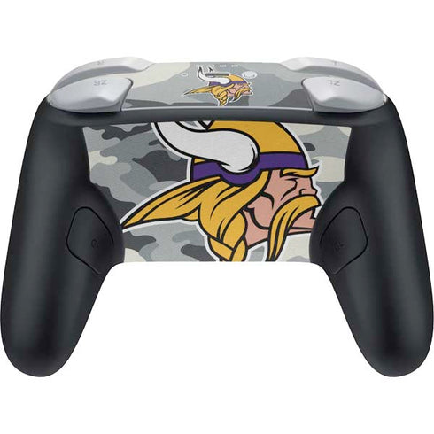NFL Minnesota Vikings Camo Nintendo Switch 2 (2025) Pro Controller Skin