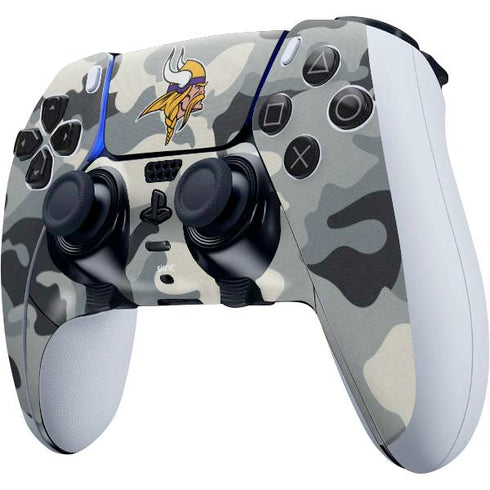NFL Minnesota Vikings Camo PS5 DualSense Edge Pro Controller Skin