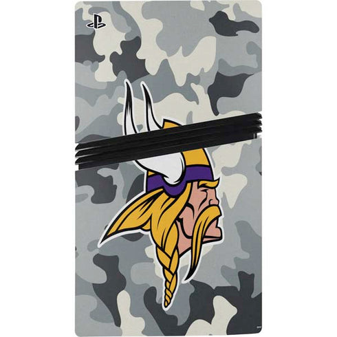 NFL Minnesota Vikings Camo PS5 Pro Bundle Skin