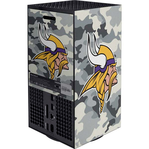 NFL Minnesota Vikings Camo Xbox Series X Bundle Skin