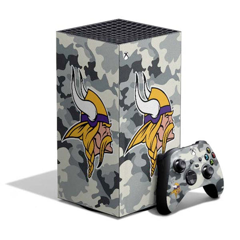 NFL Minnesota Vikings Camo XBox Series X Digital Edition Bundle Skin