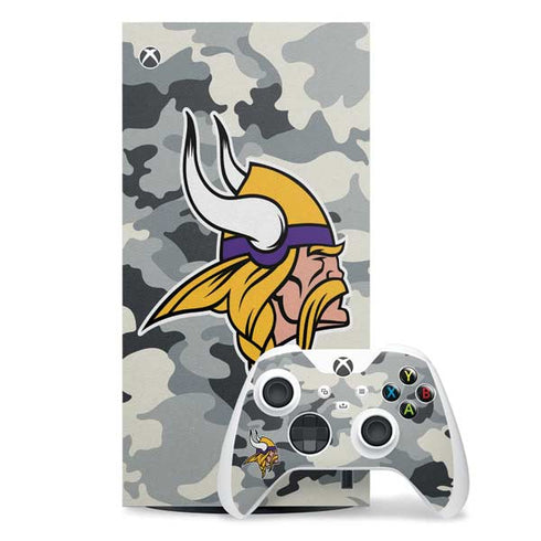 NFL Minnesota Vikings Camo Xbox Series X Skins