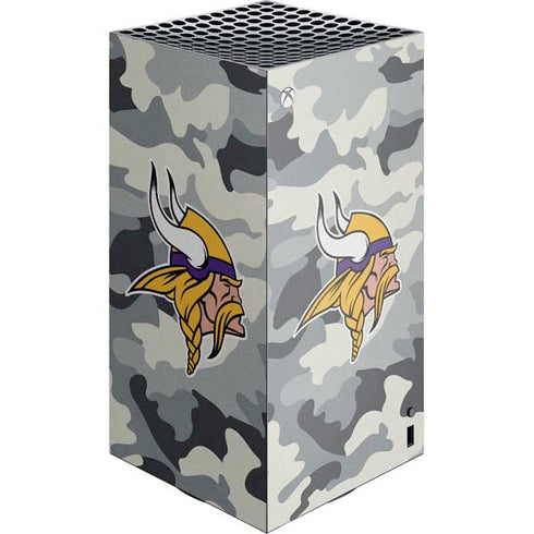 NFL Minnesota Vikings Camo XBox Series X Digital Edition Console Skin