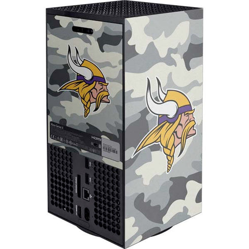 NFL Minnesota Vikings Camo XBox Series X Digital Edition Console Skin