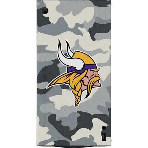NFL Minnesota Vikings Camo XBox Series X Digital Edition Console Skin