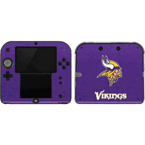 NFL Minnesota Vikings Distressed Nintendo Skins