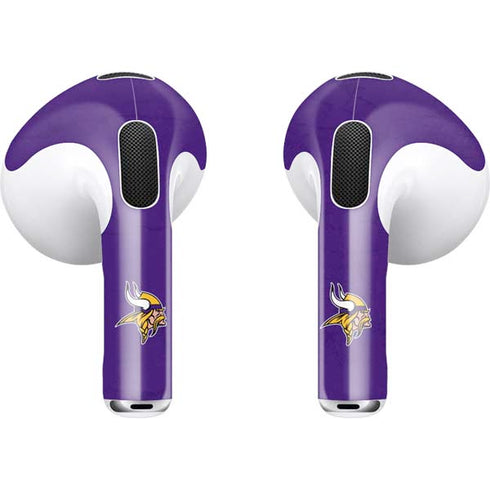 NFL Minnesota Vikings Distressed Apple AirPods (3rd Gen 2021) Skin